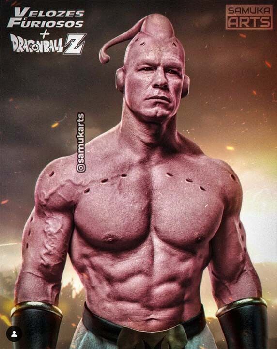 Dragon Ball Z John Cena luce increíble como Majin Buu en un live