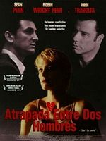 Cartel de Atrapada entre dos hombres