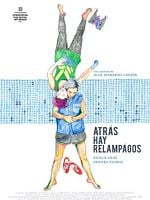 Cartel de Atrás hay relámpagos