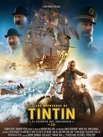 Cartel de Las aventuras de Tintín - El secreto del Unicornio