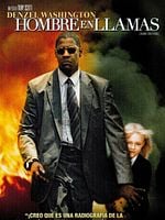 Cartel de Hombre en llamas