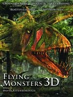Cartel de Gigantes voladores 3D con David Attenborough