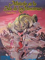 Cartel de Misterio en la isla de los monstruos