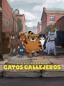 Cartel de Gatos callejeros, de Ricky Gervais Temporada 1