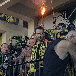 Foto Hinchas enemigos