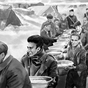 Foto Flores bajo el hielo