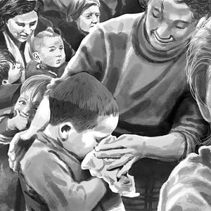 Foto Flores bajo el hielo