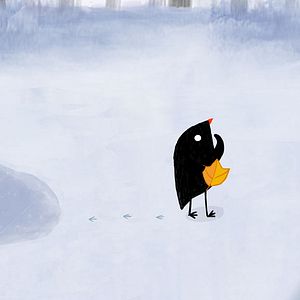 Foto The Little Bird and the Leaf