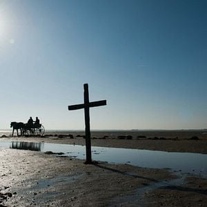 Foto La dama de negro