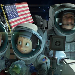 Foto Una familia espacial