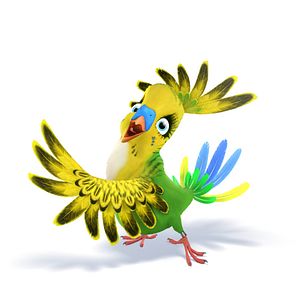 Foto Una cigüeña en apuros