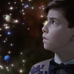 Foto La casa con un reloj en sus paredes