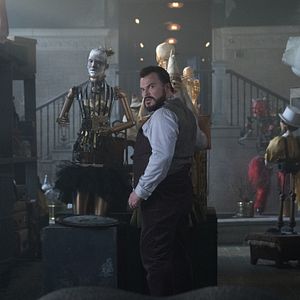 Foto La casa con un reloj en sus paredes