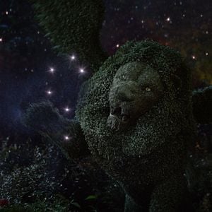 Foto La casa con un reloj en sus paredes