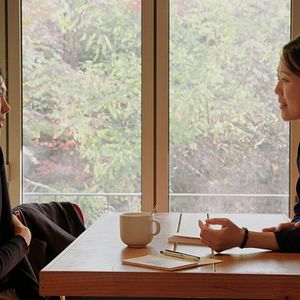 Foto The woman who ran