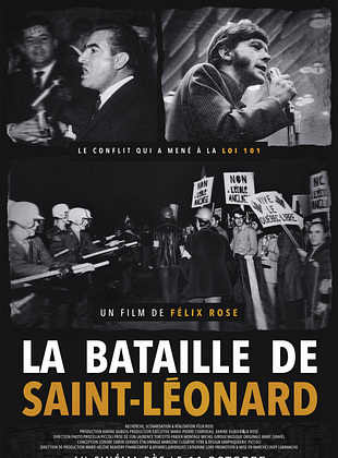 Cartel de La bataille de Saint-Léonard