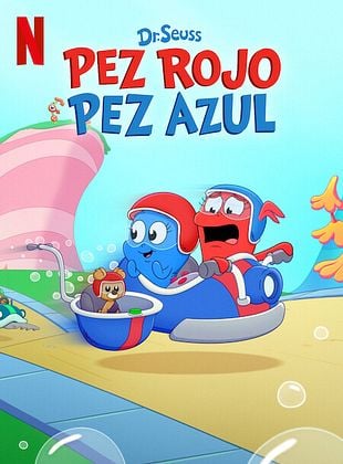 Cartel de Dr. Seuss: Pez rojo, pez azul