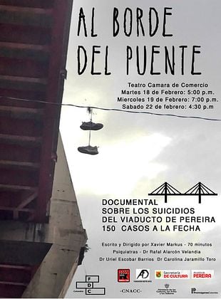 Cartel de  Al borde del puente