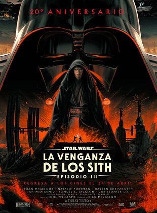 Cartel de  Star Wars: Episodio III - La Venganza de los Sith 20° Aniversario