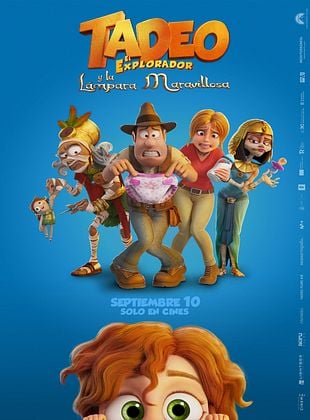 Cartel de Tadeo Jones y la lámpara maravillosa