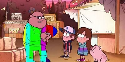 Cartel de El cerdo del viajero del tiempo