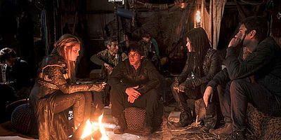 Cartel de Cielo rojo en la mañana