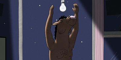 Cartel de La escena del desnudo