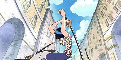 Cartel de Hajimari to owari no machi Logue Town jōriku