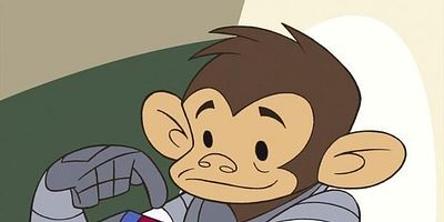 Cartel de Monos nunjas en el espacio