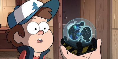 Cartel de Dipper y Mabel contra el futuro