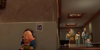 Cartel de El trabajo en el museo