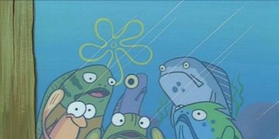 Cartel de Sireno Man y Chico Percebe/ Los Pepinillos