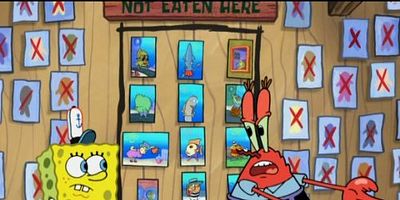 Cartel de El Buen Nombre de la Cangrebúrger / Múdate o piérdelo