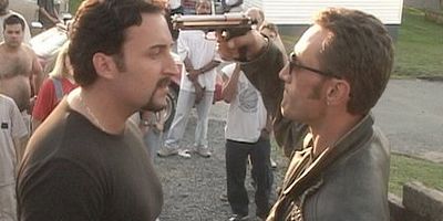 Cartel de Toma tu pistola y deja el parque de caravanas