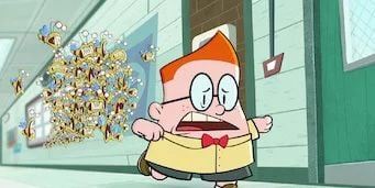 Cartel de El Capitán Calzoncillos y la tenaz tiranía de los trones tutelares