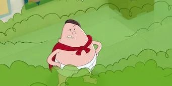 Cartel de El Capitán Calzoncillos y el bárbaro bullicio del brutal Barrodonte