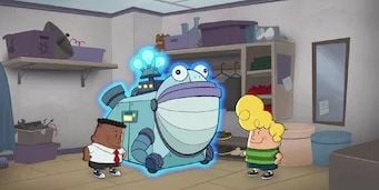 Cartel de El Capitán Calzoncillos y la tranquilizadora aventura del Tsudornami arremolinado