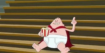 Cartel de El Capitán Calzoncillos y las axilas repugnantes de Axiles Ruiz