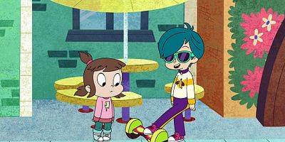 Cartel de Hoverdeando con el peligro / Liberen al pez