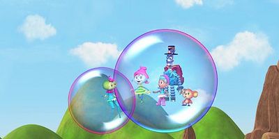 Cartel de Bella Globos / La pelota burbuja