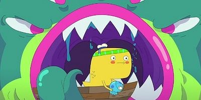 Cartel de Dino, el adivino / Casa de amigos