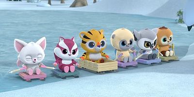 Cartel de El patio de juego del tigre siberiano