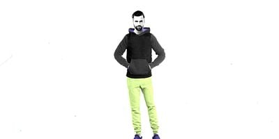 Cartel de La ropa deportiva