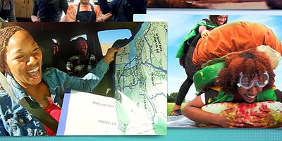 Cartel de La familia que se une, permanece unida