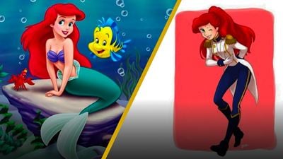 'La Sirenita': Así se verían Ariel y otras princesas Disney si usaran la ropa de sus príncipes