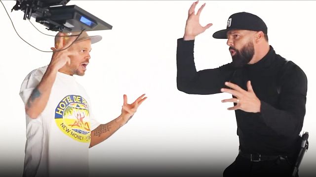 'Quiero ser baladista': 10 imágenes detrás de cámaras con Residente y Ricky Martin noticias imagen