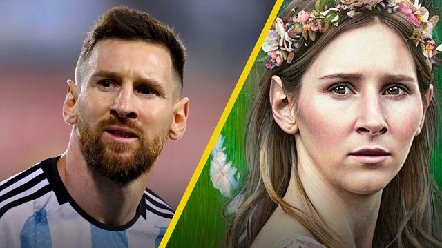 Qatar 2022: Inteligencia artificial imagina a Lionel Messi y Kylian Mbappé como mujeres