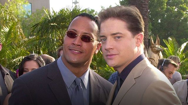 El conmovedor reencuentro entre Dwayne Johnson y Brendan Fraser a 22 años de ‘La momia’