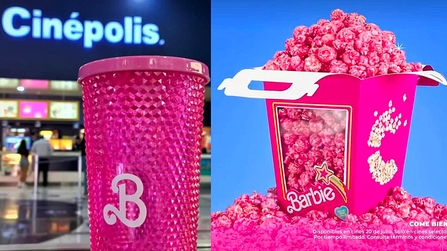 Cinépolis confirma palomitas rosas y coleccionable edición 'Barbie' - Noticias de cine - SensaCine.com.mx
