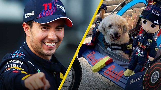 Checo Pérez conoció a su fan más perrón rumbo al Gran Premio de México